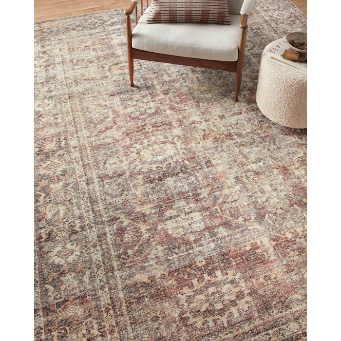 Amber Lewis x Loloi Oriental Bordeaux/Antique Area Rug